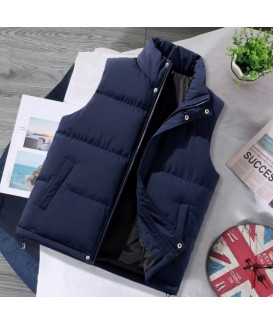 Brown Vest Jacket Men Slim Fit