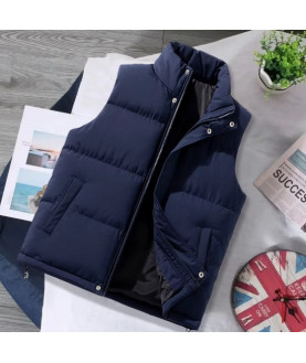 Brown Vest Jacket Men Slim Fit