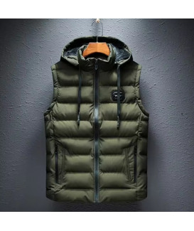 Cotton-Padded Men's Vest